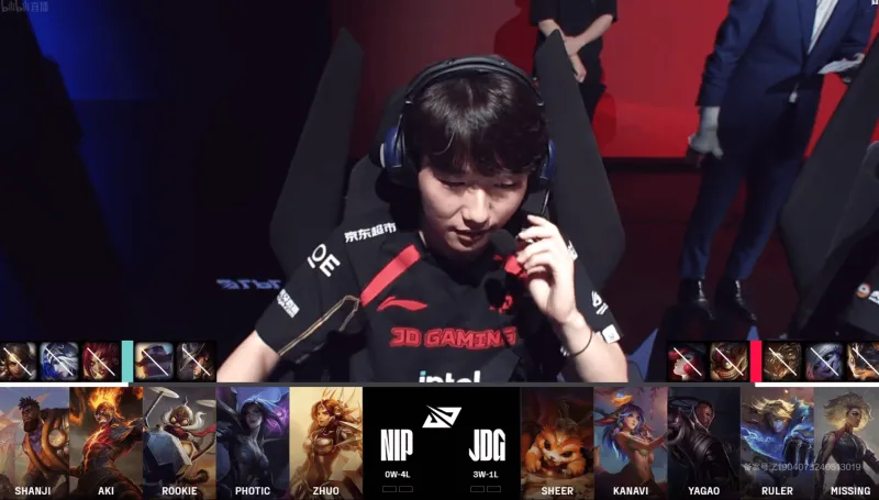 [赛后]NIP 0-1 JDG：Kanavi莉莉娅四杀团战收割，JDG先下一城